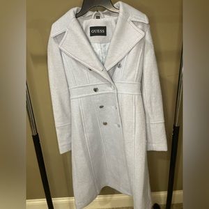 Light Blue Guess Trench Coat
